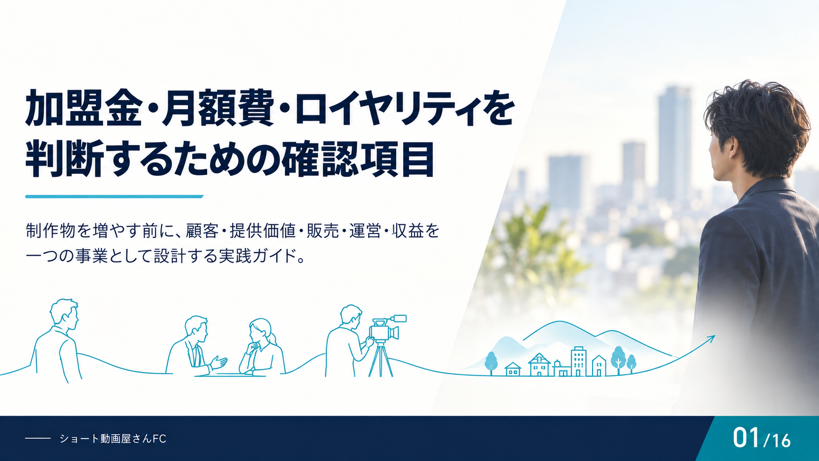 加盟金・月額費・ロイヤリティを判断するための確認項目の表紙