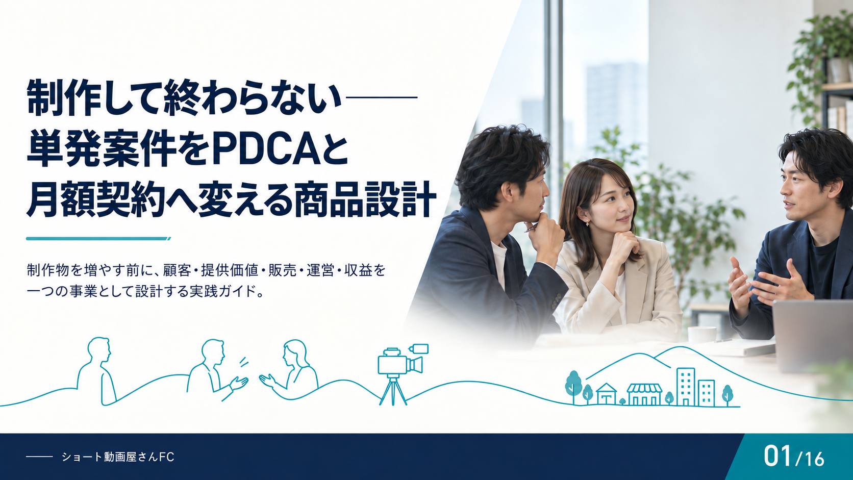 制作して終わらない——単発案件をPDCAと月額契約へ変える商品設計の表紙