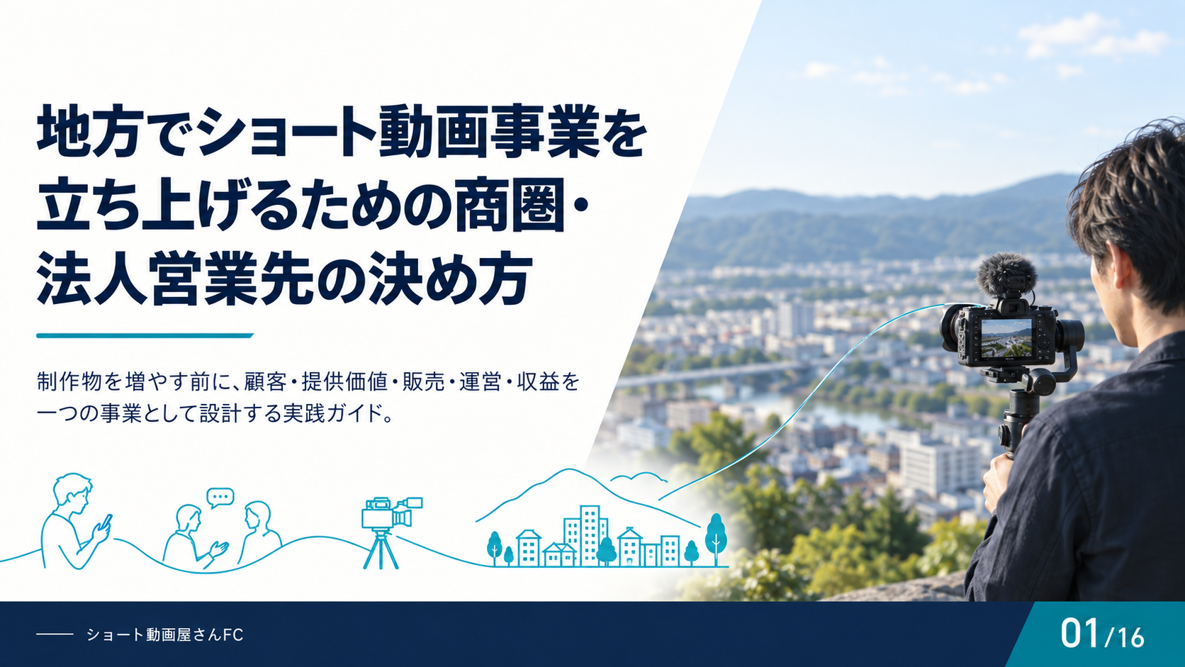 地方でショート動画事業を立ち上げるための商圏・法人営業先の決め方の表紙