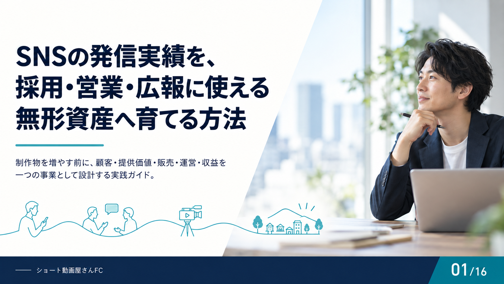 SNSの発信実績を、採用・営業・広報に使える無形資産へ育てる方法の表紙