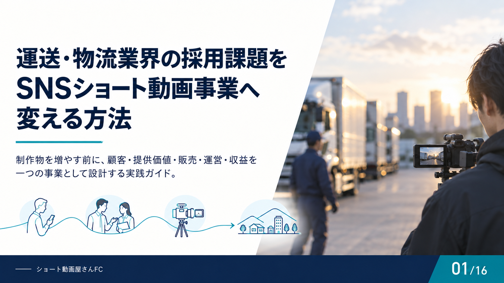 運送・物流業界の採用課題をSNSショート動画事業へ変える方法の表紙