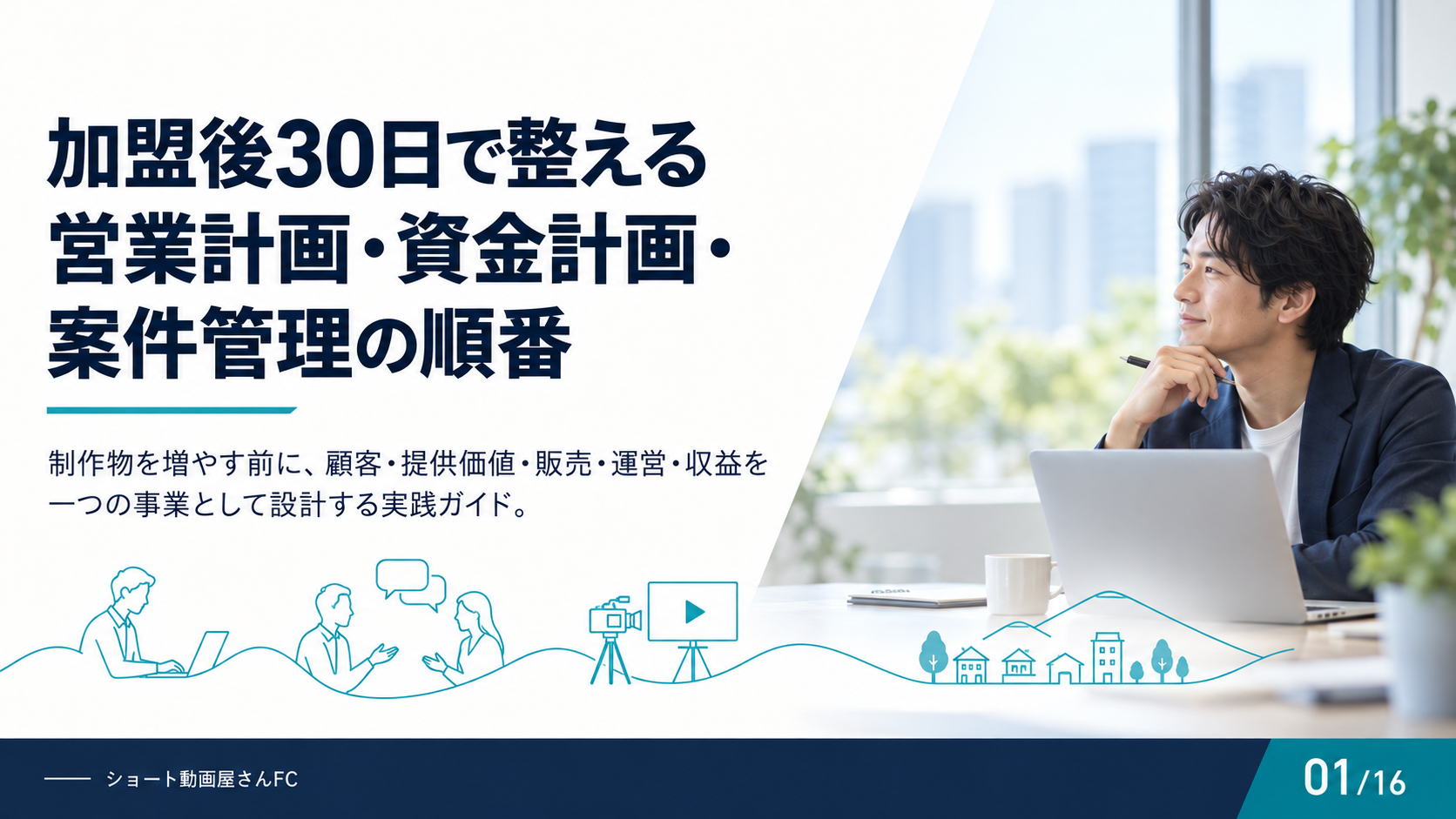 加盟後30日で整える営業計画・資金計画・案件管理の順番の表紙
