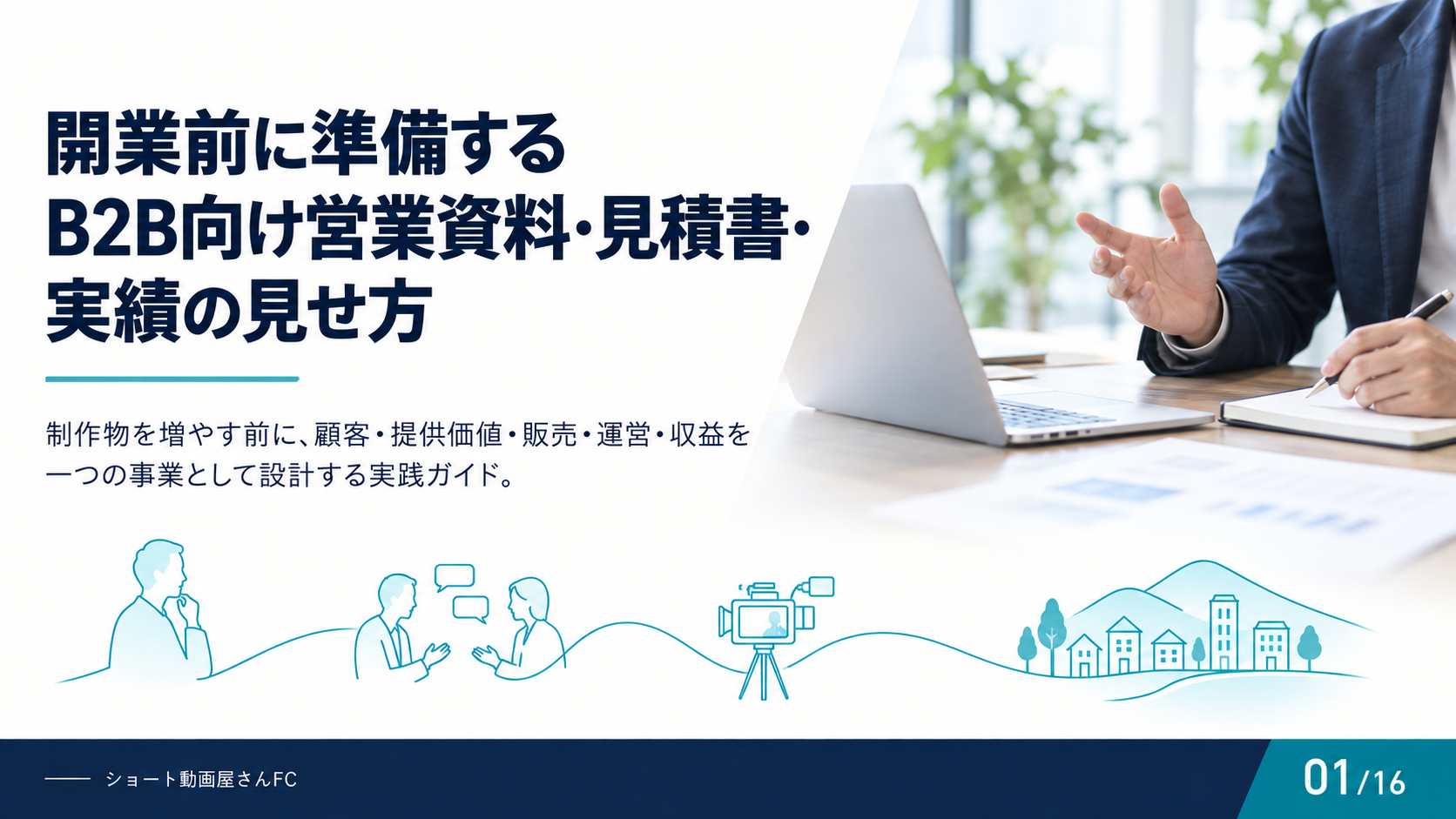 開業前に準備するB2B向け営業資料・見積書・実績の見せ方の表紙